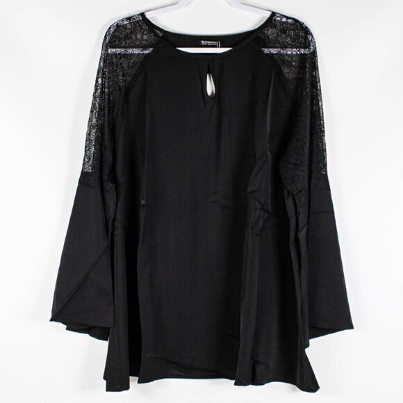 BloomChic Tops - Bloomchic Crochet Lace Keyhole Bell Sleeve Blouse, NWT, 18-20
